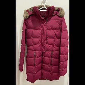 Columbia Wine Coloured Winter Jacket